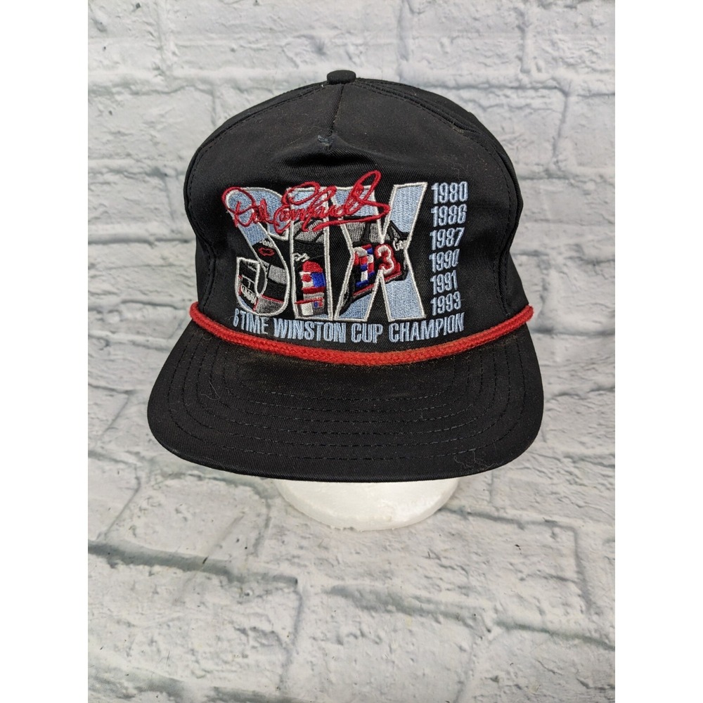 DALE EARNHARDT SR. SIX-TIME NASCAR CHAMPION RACING HAT NASCAR WINSTON CUP #6